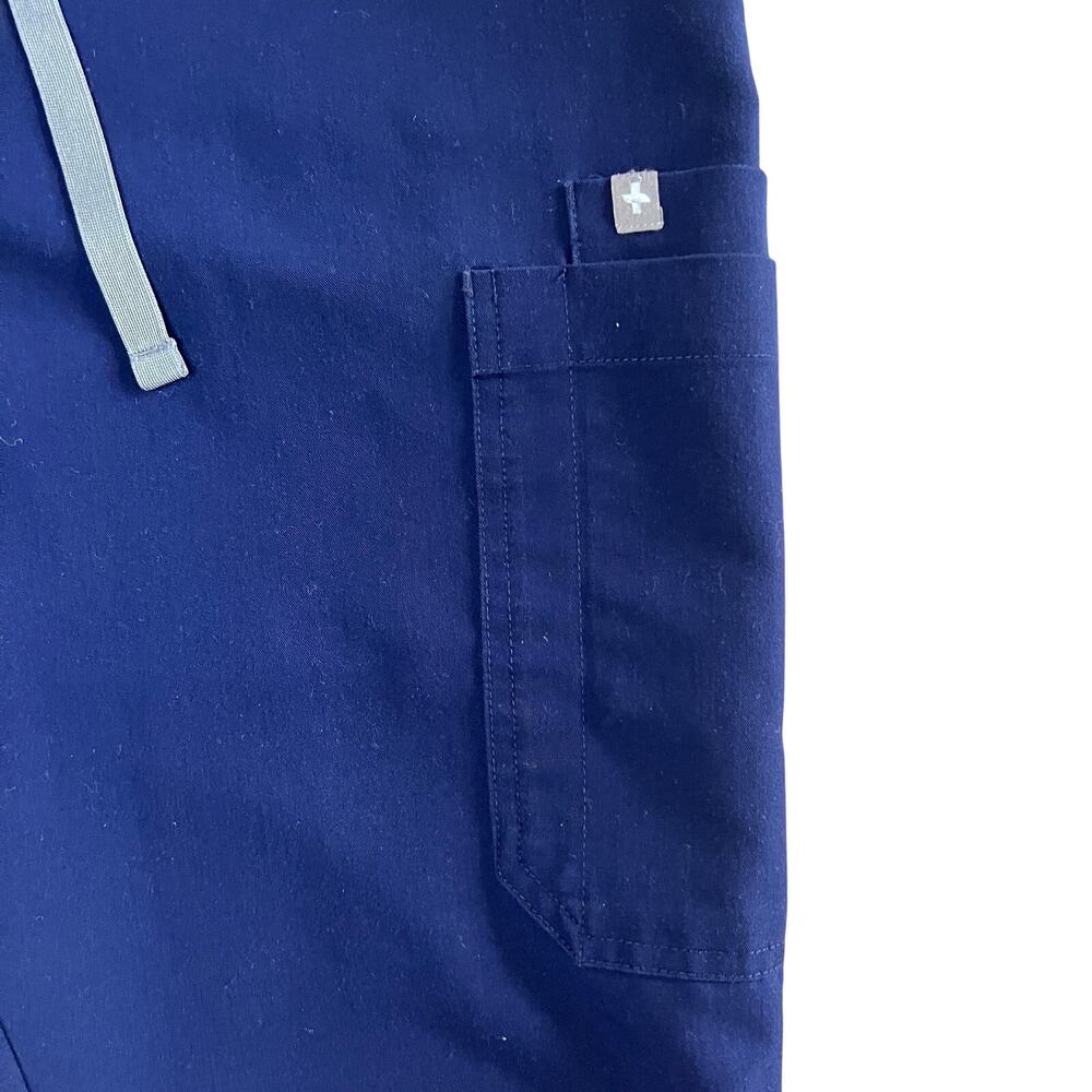 FIGS Yola Scrub Pants Navy Blue Jogger Drawstring Medical Size M - Picture 5 of 13